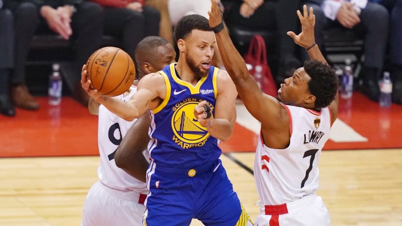 Stephen Curry Kyle Lowry NBA Finals Game 4 Warriors Raptors