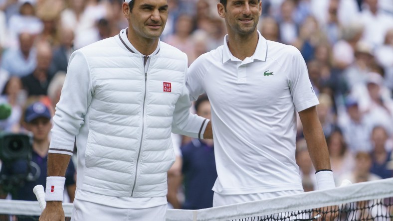 Roger Federer Novak Djokovic 2019 Wimbledon Final