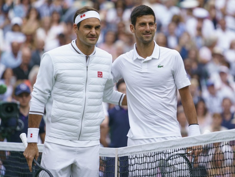 Roger Federer Novak Djokovic 2019 Wimbledon Final