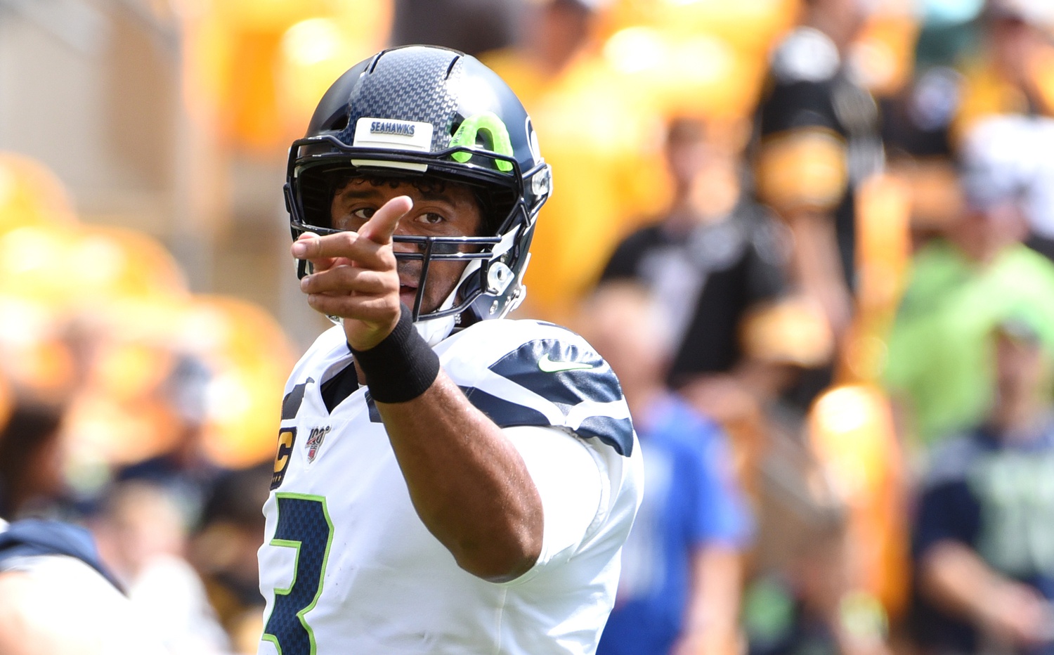 WATCH: Seattle Seahaawks quarterback Russell Wilson does his best impressio...