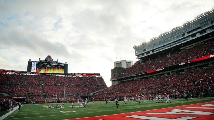 The Horseshoe during Ohio State and Michigan college football game
