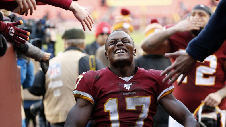 Washington Football Team WR Terry McLaurin after game against Lions