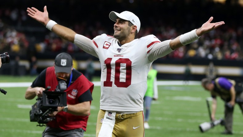 49ers QB Jimmy Garoppolo vows to mentor Trey Lance