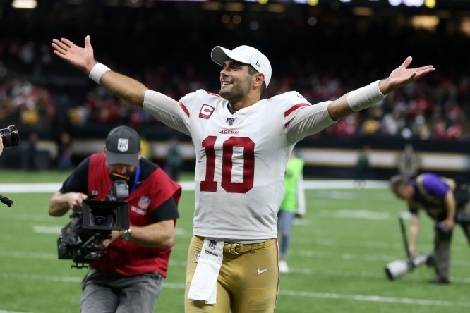 Despite Uncertain Future, Jimmy G Remains Focused on Playoffs