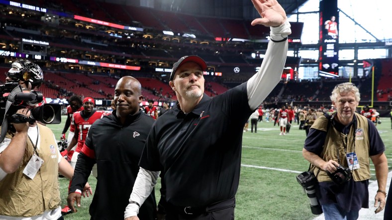 Atlanta Falcons head coach Dan Quinn