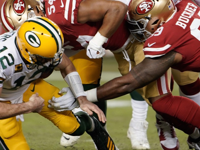 Aaron Rodgers 49ers NFC Championship Game