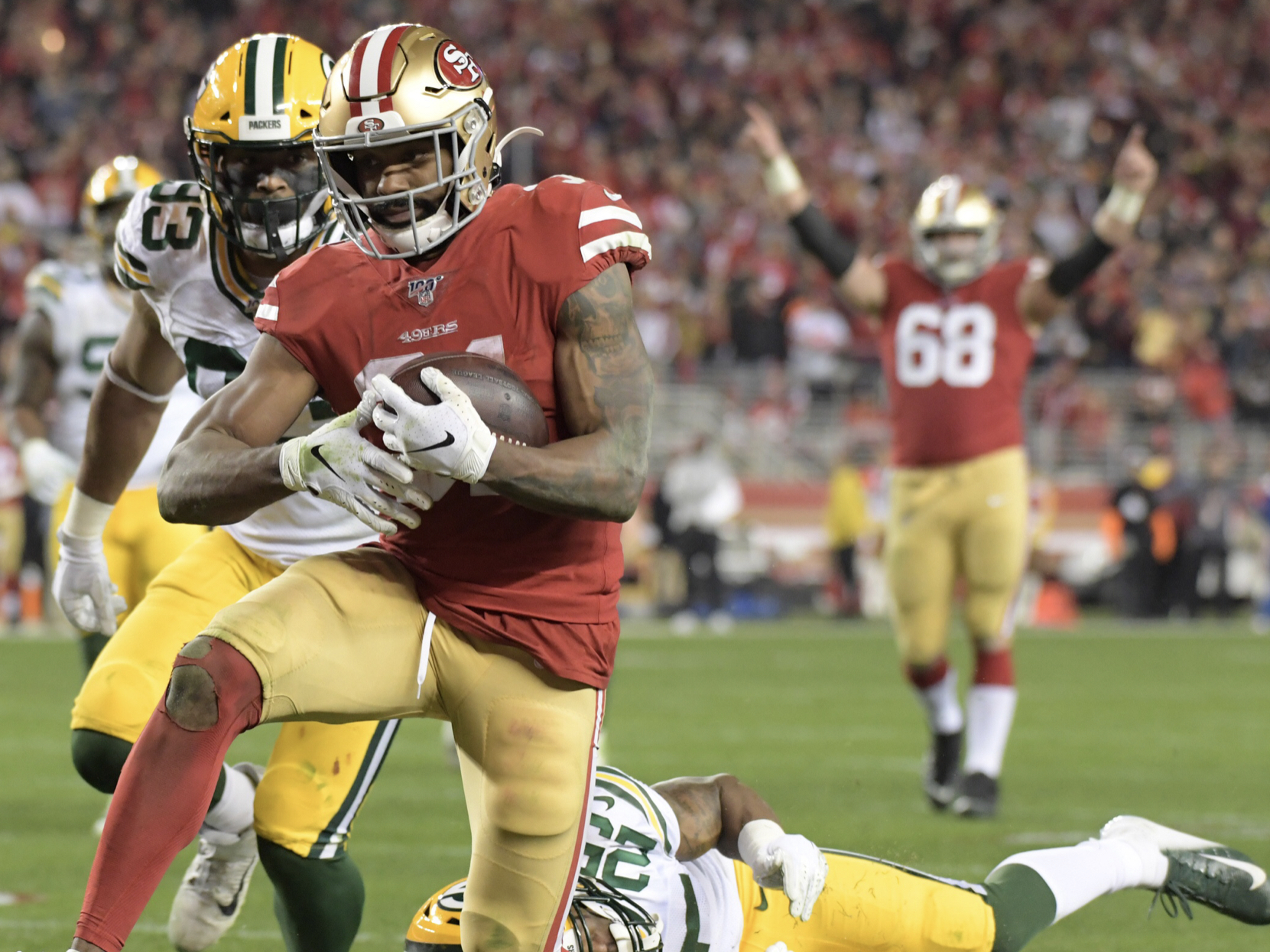 49ers’ Raheem Mostert makes NFL history in NFC Championship Game