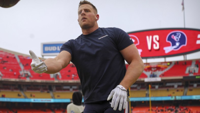 Texans J.J. Watt before NFL playoff game