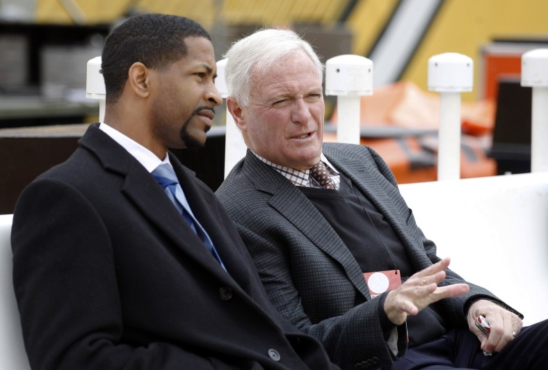 Browns owner Jimmy Haslam during NFL game against the Steelers