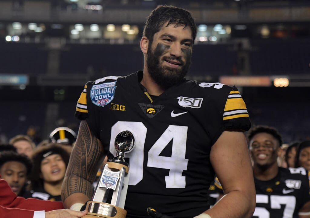 Iowa star A. J. Epenesa declares for the 2020 NFL Draft