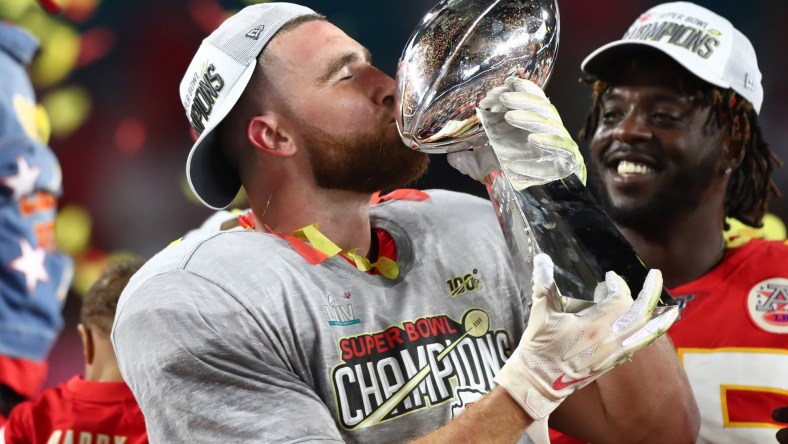 Travis Kelce Lombardi Trophy