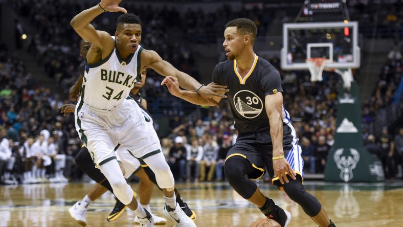 Giannis Antetokounmpo Stephen Curry