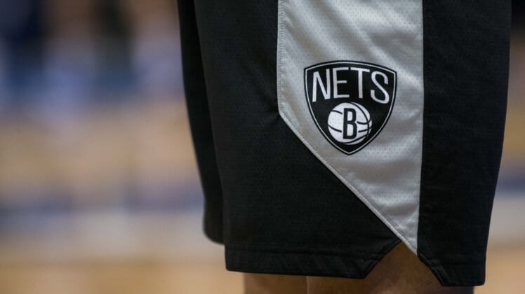 General Nets logo during NBA game against the Mavericks