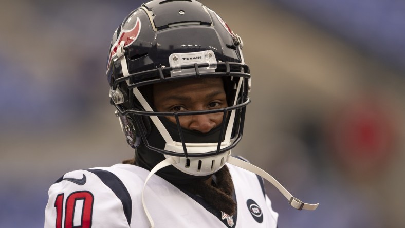 DeAndre Hopkins during game against the Ravens