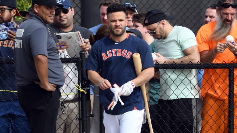 Astros' Jose Altuve during spring training