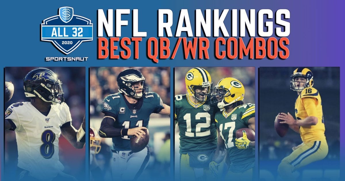 NFL rankings Best QB/WR combos for each team