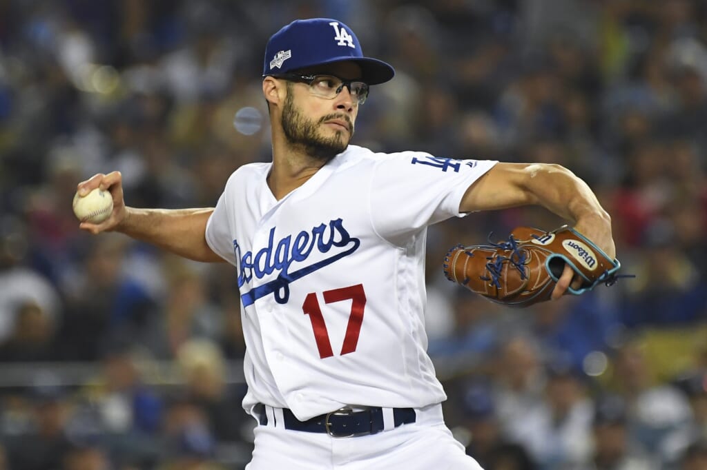 WATCH: Dodgers' Joe Kelly goes juuuust a bit outside during home