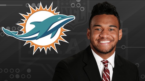 Tua Tagovailoa Miami Dolphins backdrop