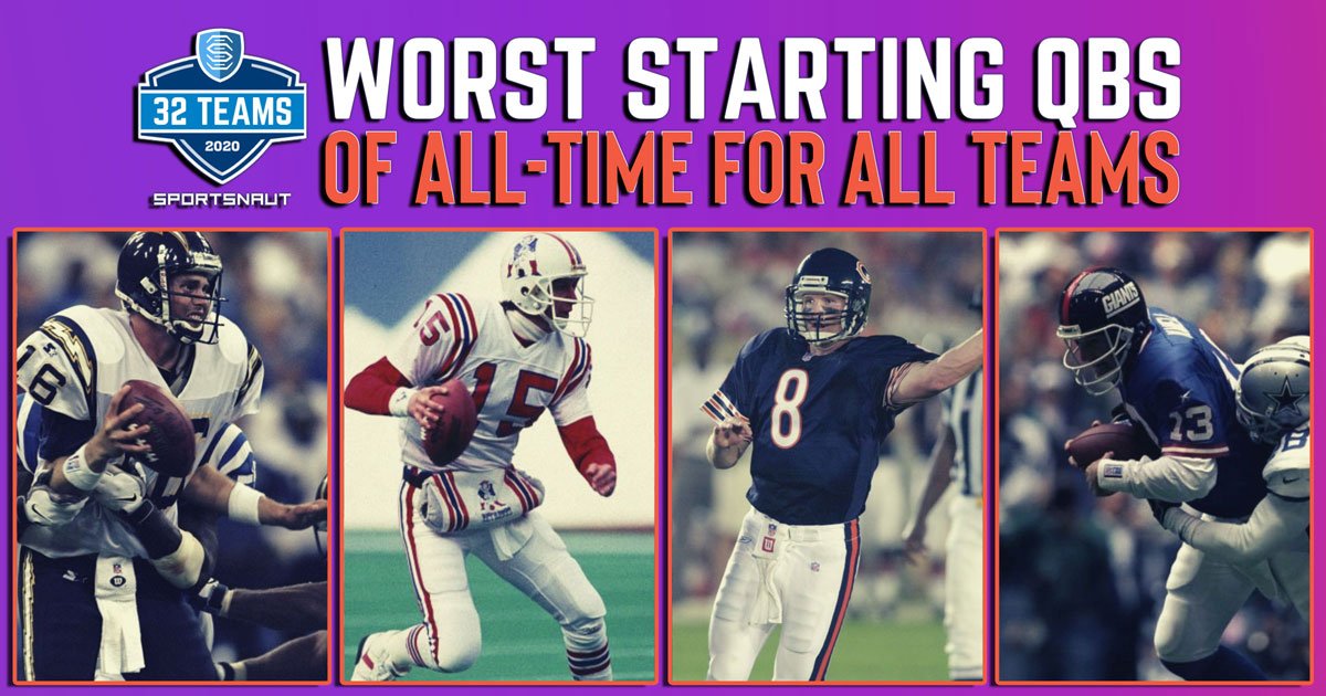 Worst starting quarterbacks of all time for each NFL team