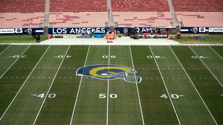 SoFi Stadium, Los Angeles Rams and Los Angeles Chargers.