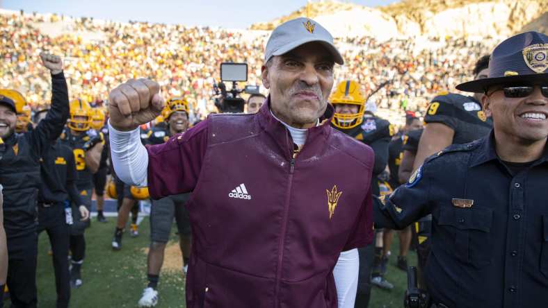 Arizona State Sun Devils coach Herm Edwards