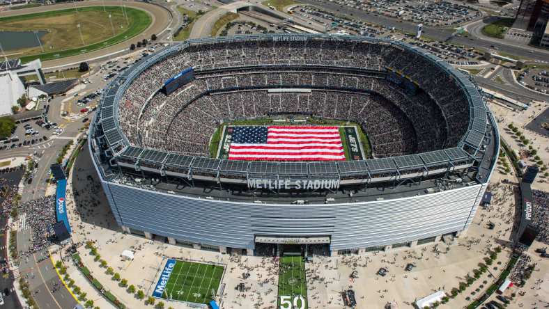 Aerial view of MetLife Stadium