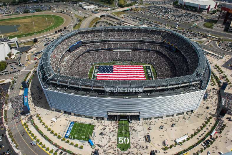 Aerial view of MetLife Stadium