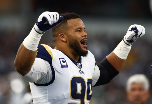 Los Angeles Rams Aaron Donald's impressive 4.68 40-yard dash