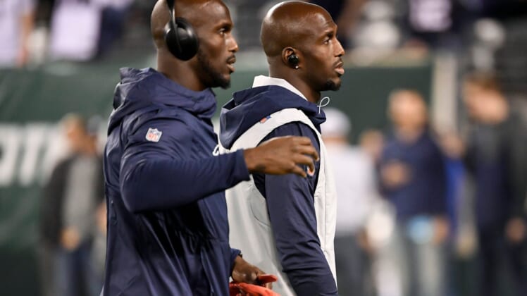 New England Patriots players Jason and Devin McCourty