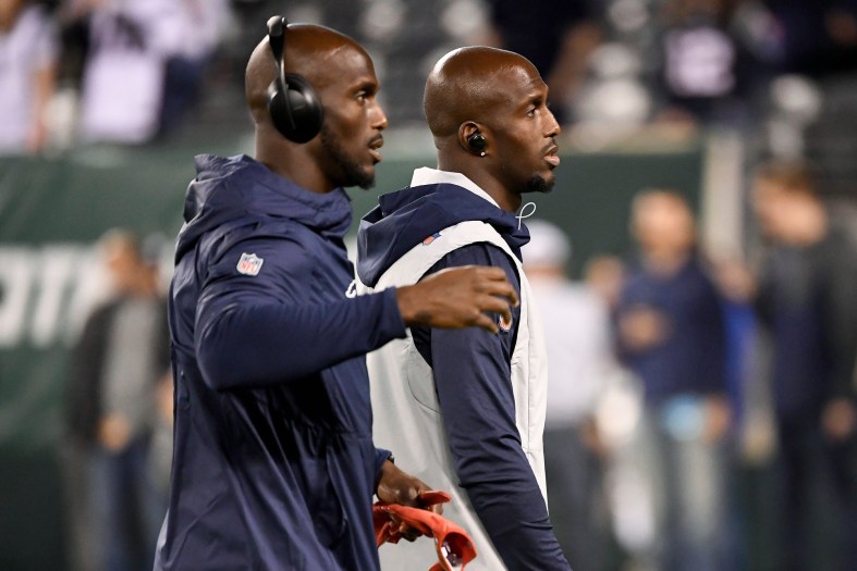 New England Patriots players Jason and Devin McCourty