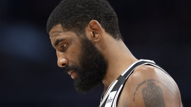 Brooklyn Nets PG Kyrie Irving during NBA game