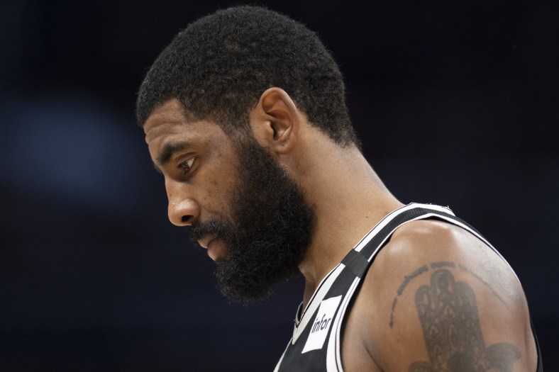 Brooklyn Nets PG Kyrie Irving during NBA game
