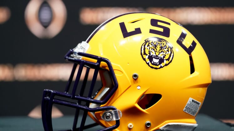 LSU Tigers football helmet
