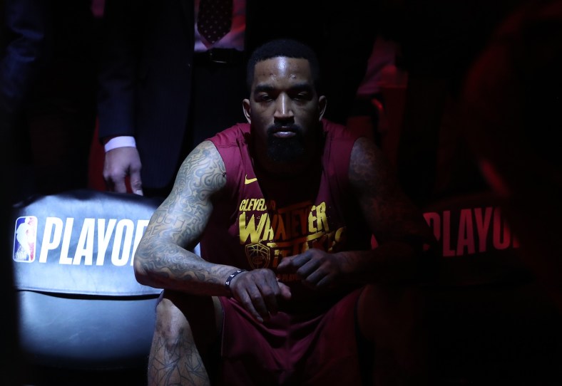 NBA guard J.R. Smith during a game against the Raptors