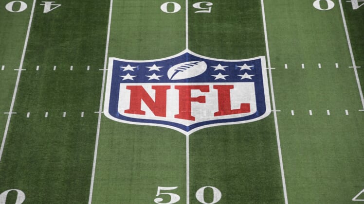 NFL logo at Super Bowl