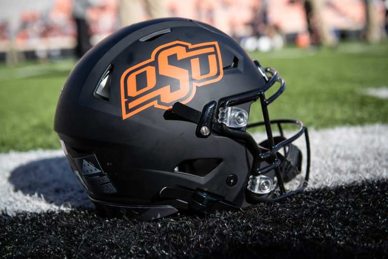 Oklahoma State football helmet