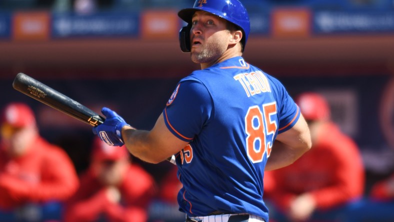 New York Mets outfielder Tim Tebow