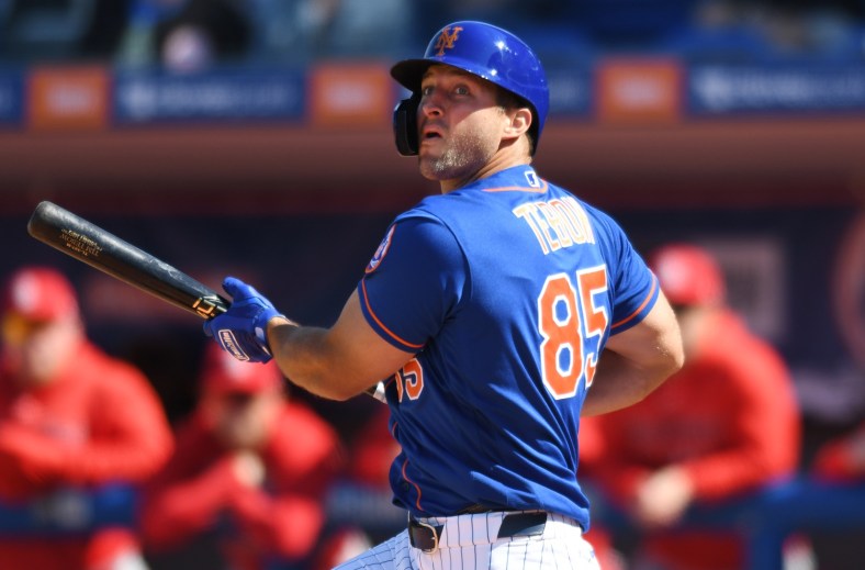 New York Mets outfielder Tim Tebow