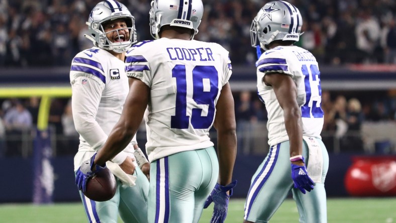 Dak Prescott and Amari Cooper celebrate touchdown