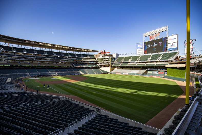 Twins' Target Field before ALDS game against the Yankees