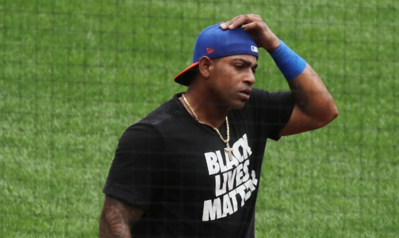 Mets Yoenis Cespedes during Braves on MLB Opening Day