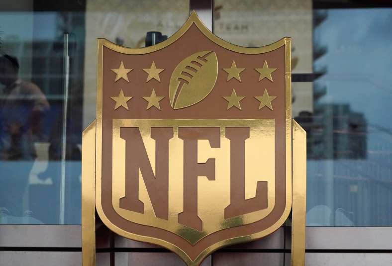 NFL golden logo during 2019 season