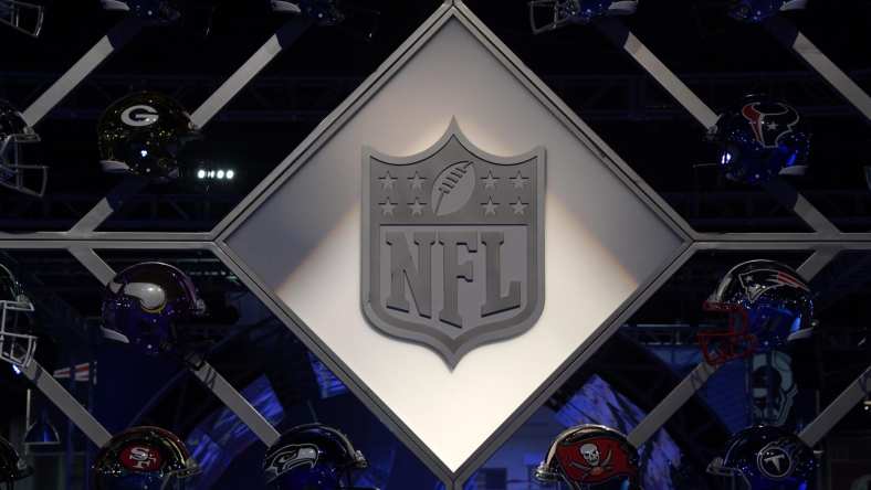 NFL shield logo at Super Bowl