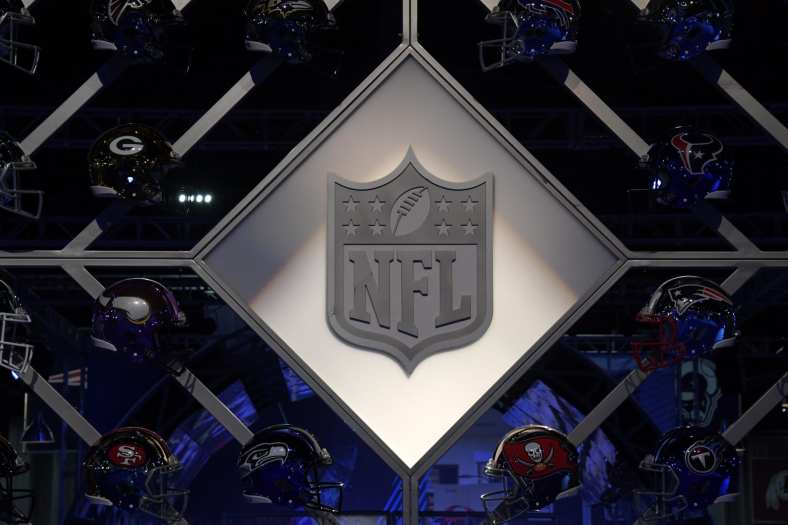 NFL shield logo at Super Bowl