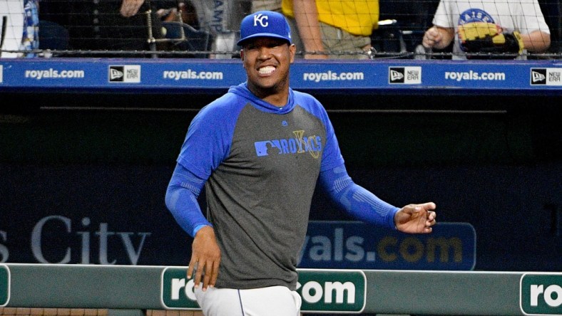 Kansas City Royals catcher Salvador Perez