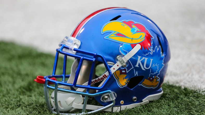 Kansas Jayhawks football helmet