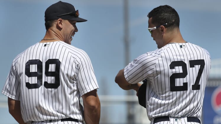 New York Yankees stars Aaron Judge and GIancarlo Stanton