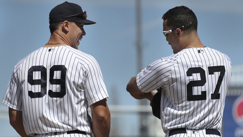 New York Yankees stars Aaron Judge and GIancarlo Stanton