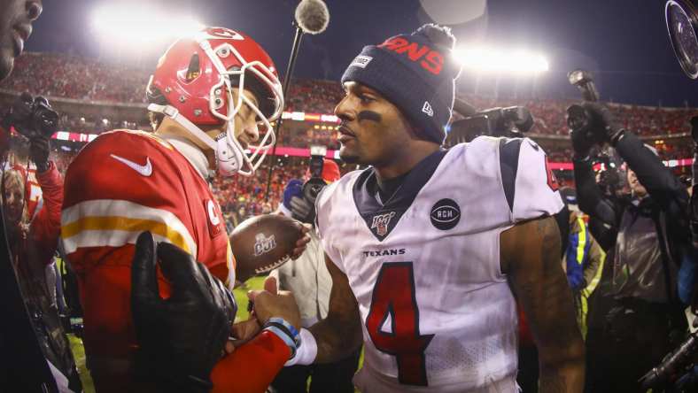 Kansas City Chiefs QB Patrick Mahomes and Houston Texans QB Deshaun Watson