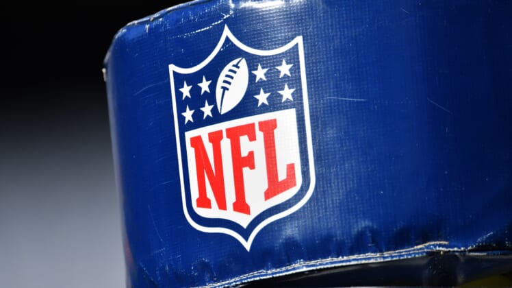 NFL logo during Bears-Panthers game